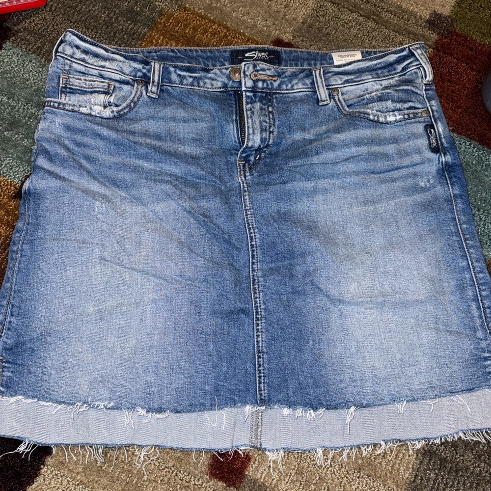Silver Jeans Blue Denim Skirt